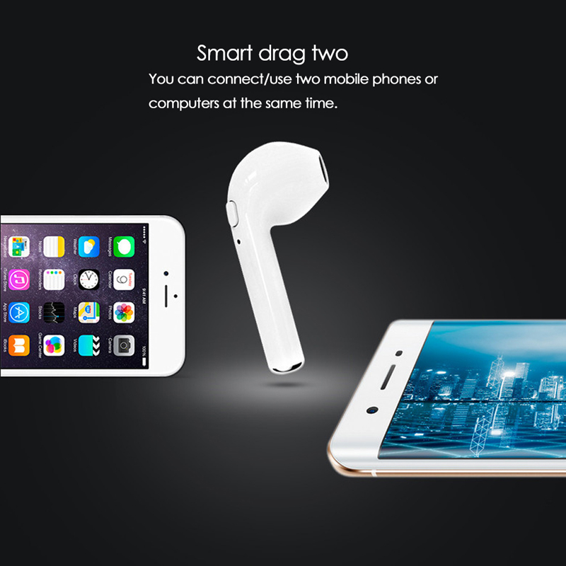 Mini Earphone Airpods Bluetooth 4.2 with Charging Case - i7S TWS